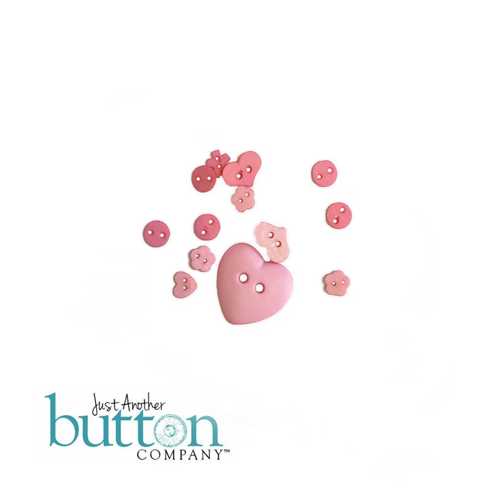 Button Pack - Red Velvet Romance by Just Another Button Company - Honey Bee Stamps