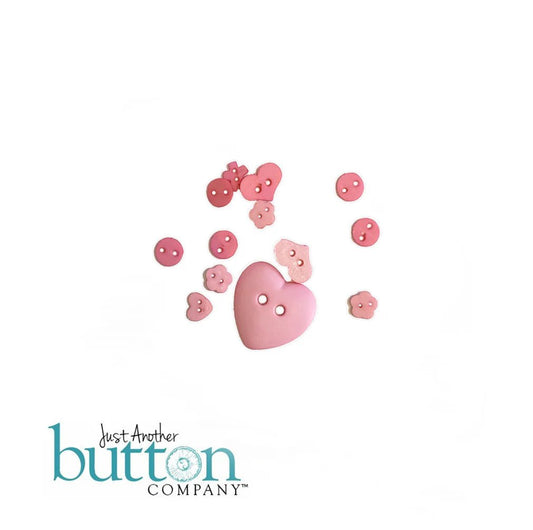 Button Pack - Red Velvet Romance by Just Another Button Company - Honey Bee Stamps