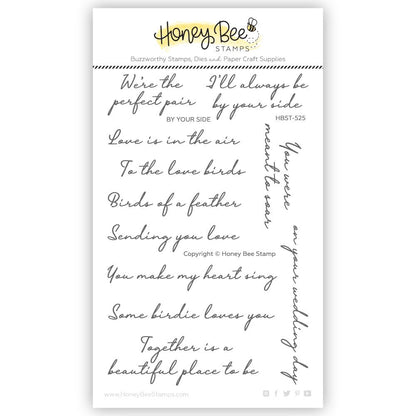 By Your Side - 4x6 Photopolymer Stamp Set - Honey Bee Stamps