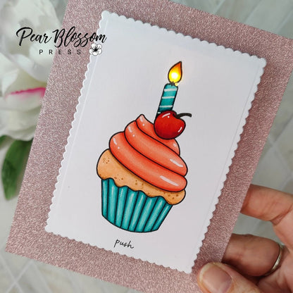Candle Light by Pear Blossom Press - 2 pack LED Lights for Light Up Cards - Honey Bee Stamps