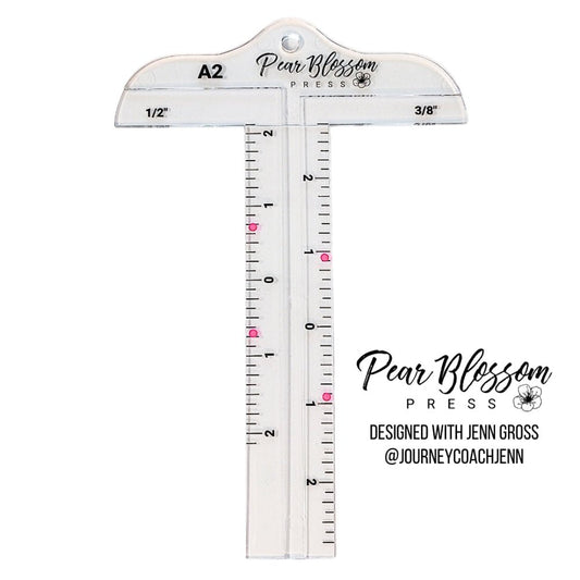 Cardmaker's T - Square Ruler For Card Makers - A2 Size - Honey Bee Stamps