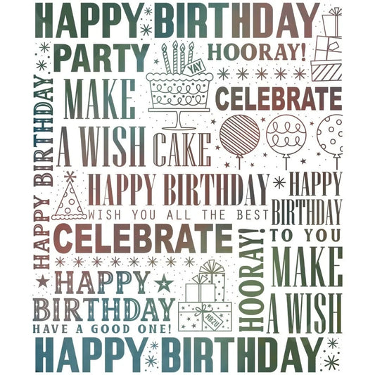 Celebrate Background - 5x6 Rubber Cling Background Stamp - Honey Bee Stamps