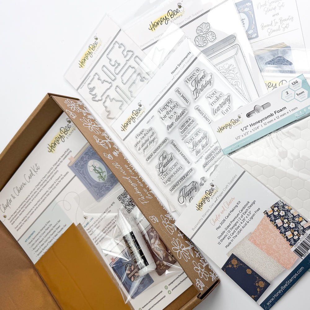 Chapter And Charm May Cardmaking Kit - Exclusive And Limited Edition! - Honey Bee Stamps