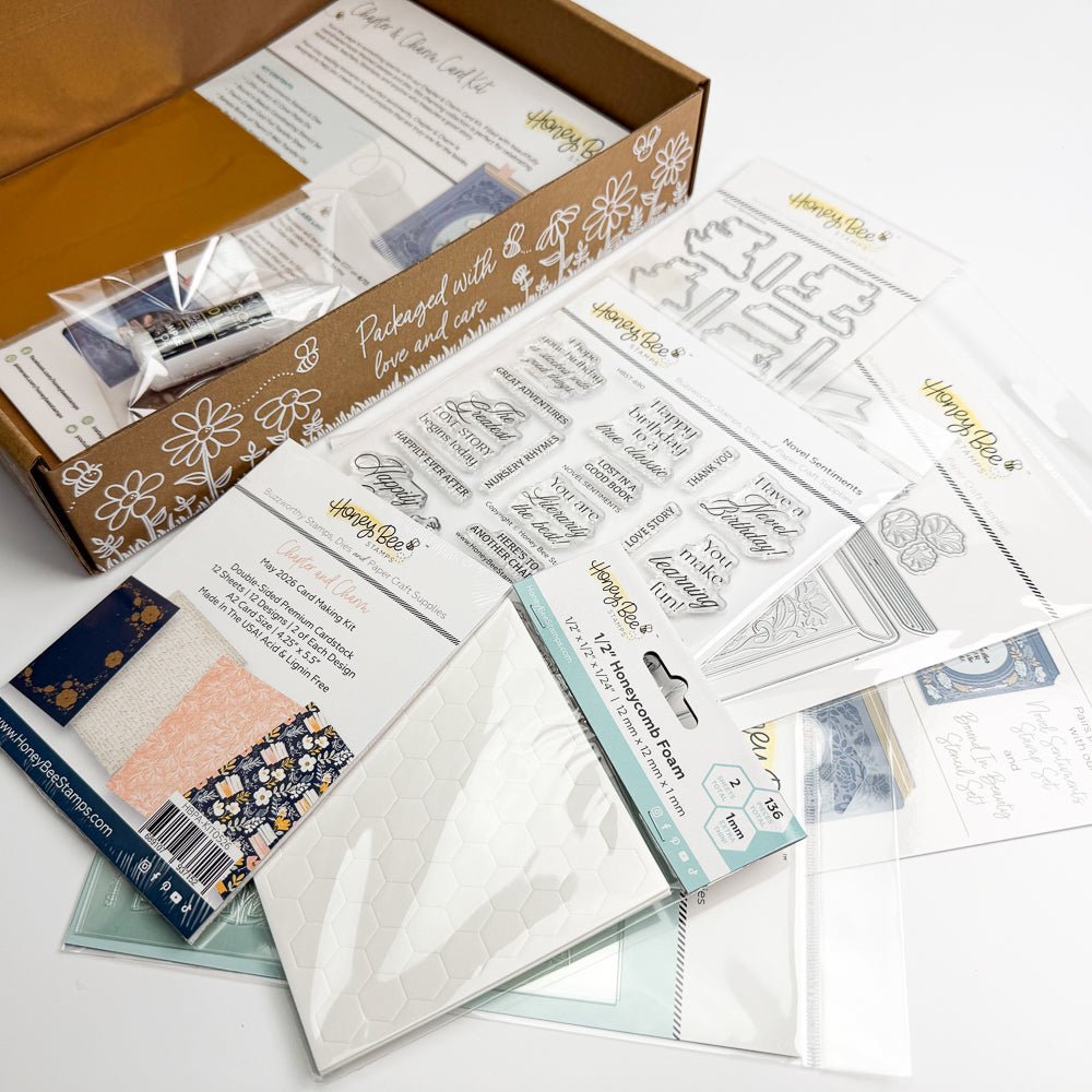 Chapter And Charm May Cardmaking Kit - Exclusive And Limited Edition! - Honey Bee Stamps