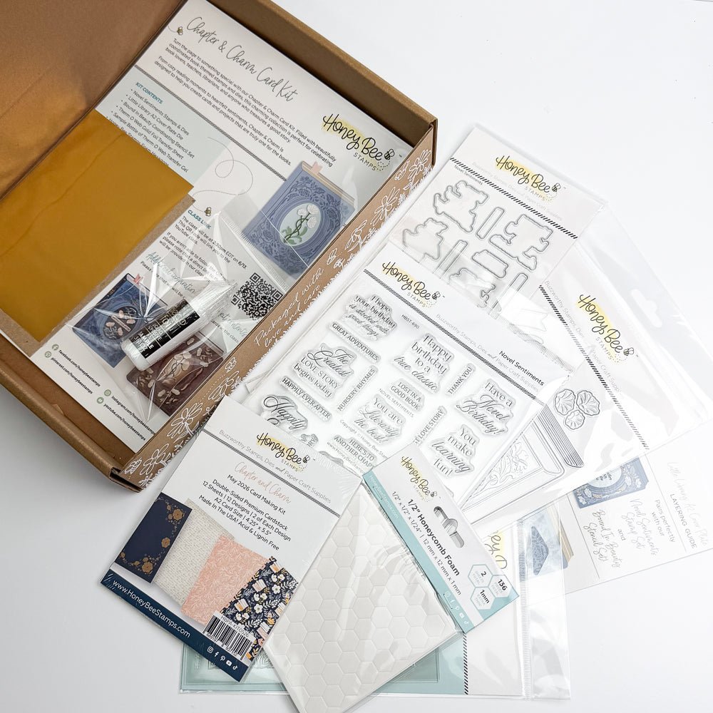 Chapter And Charm May Cardmaking Kit - Exclusive And Limited Edition! - Honey Bee Stamps