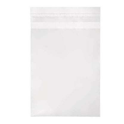 White stand-up pouch on a white background