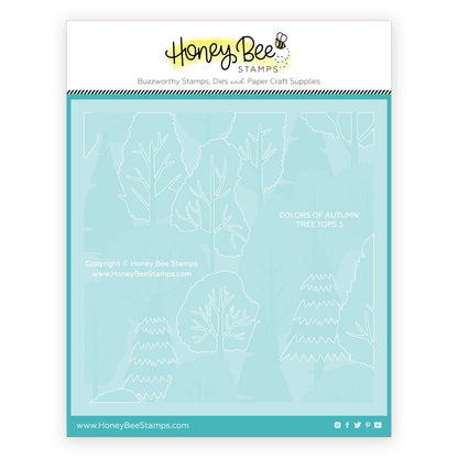 Colors Of Autumn - Set of 6 - 6"x6" Background Stencils - Honey Bee Stamps