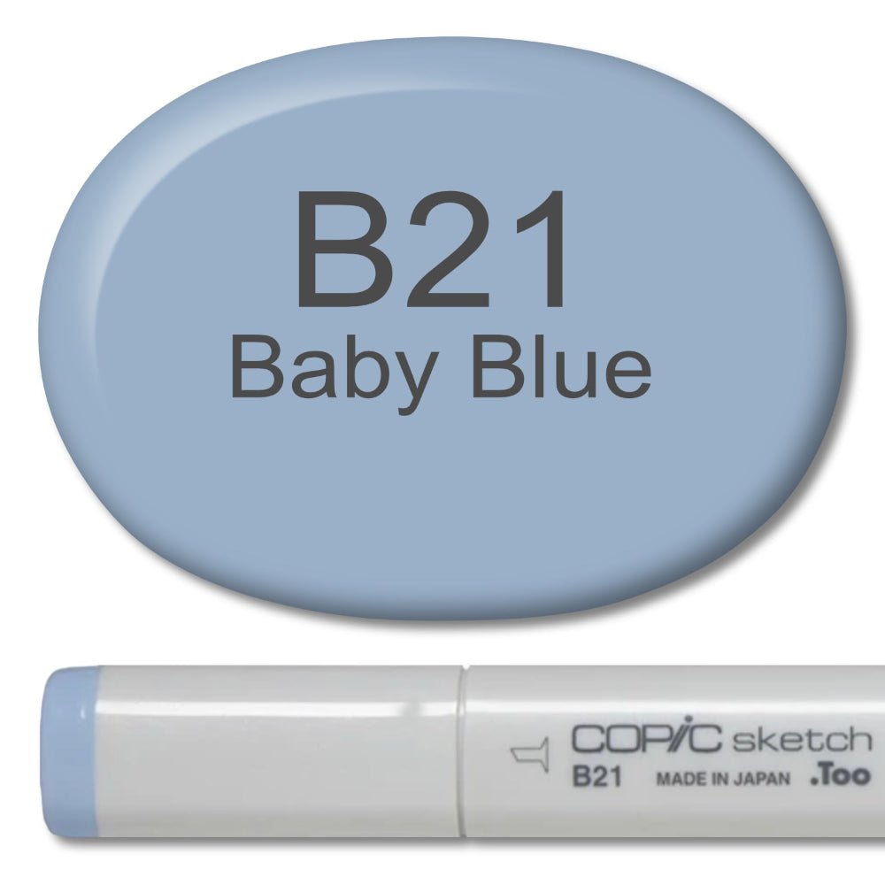 Copic Sketch Marker - B21 Baby Blue - Honey Bee Stamps
