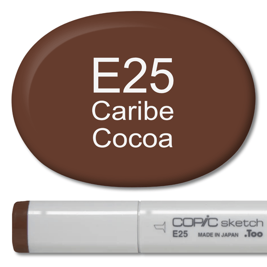 Copic Sketch Marker - E25 Caribe Cocoa - Honey Bee Stamps