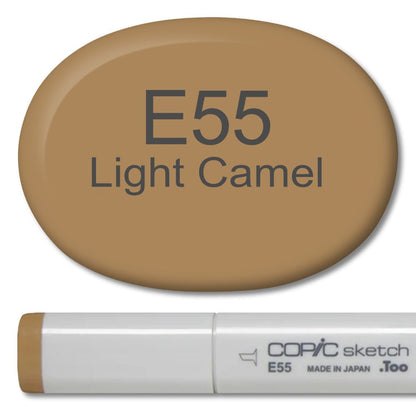 Copic Sketch Marker - E55 Light Camel - Honey Bee Stamps