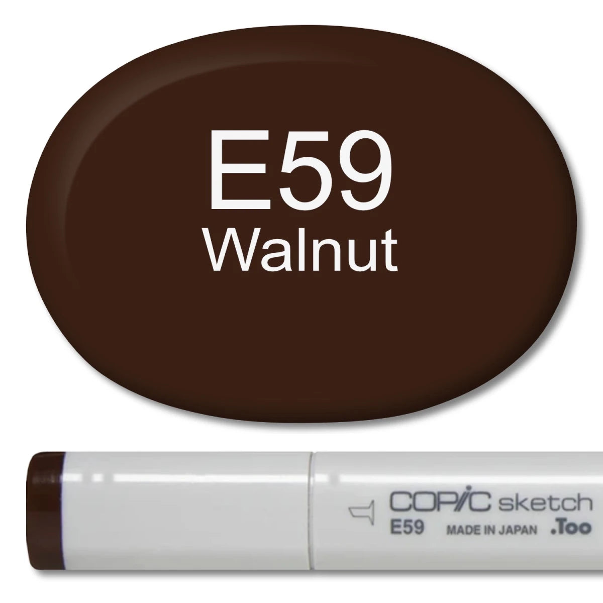 Copic Sketch Marker - E59 Walnut - Honey Bee Stamps