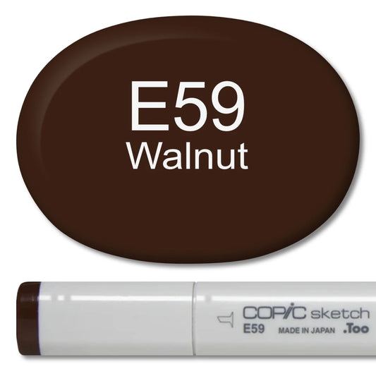 Copic Sketch Marker - E59 Walnut - Honey Bee Stamps
