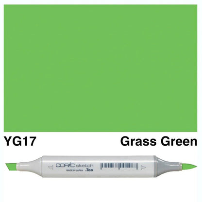 Copic Sketch Marker - YG17 Grass Green - Honey Bee Stamps