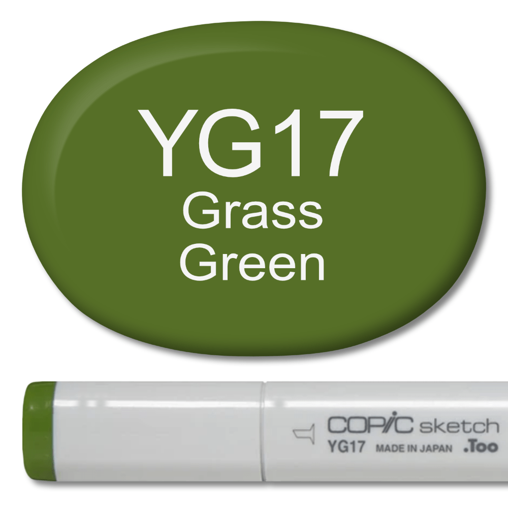 Copic Sketch Marker - YG17 Grass Green - Honey Bee Stamps