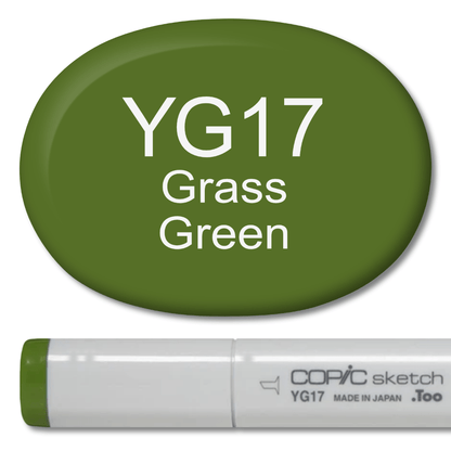 Copic Sketch Marker - YG17 Grass Green - Honey Bee Stamps