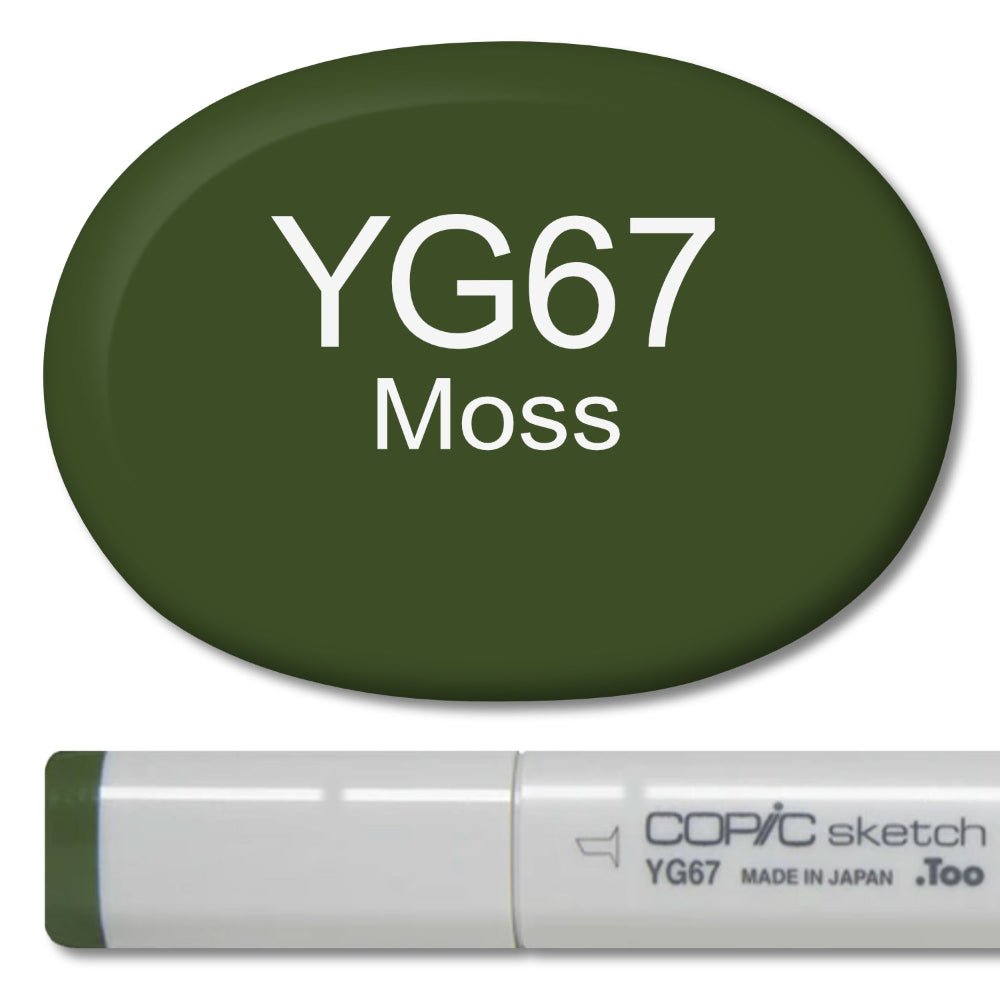Copic Sketch Marker - YG67 Moss - Honey Bee Stamps