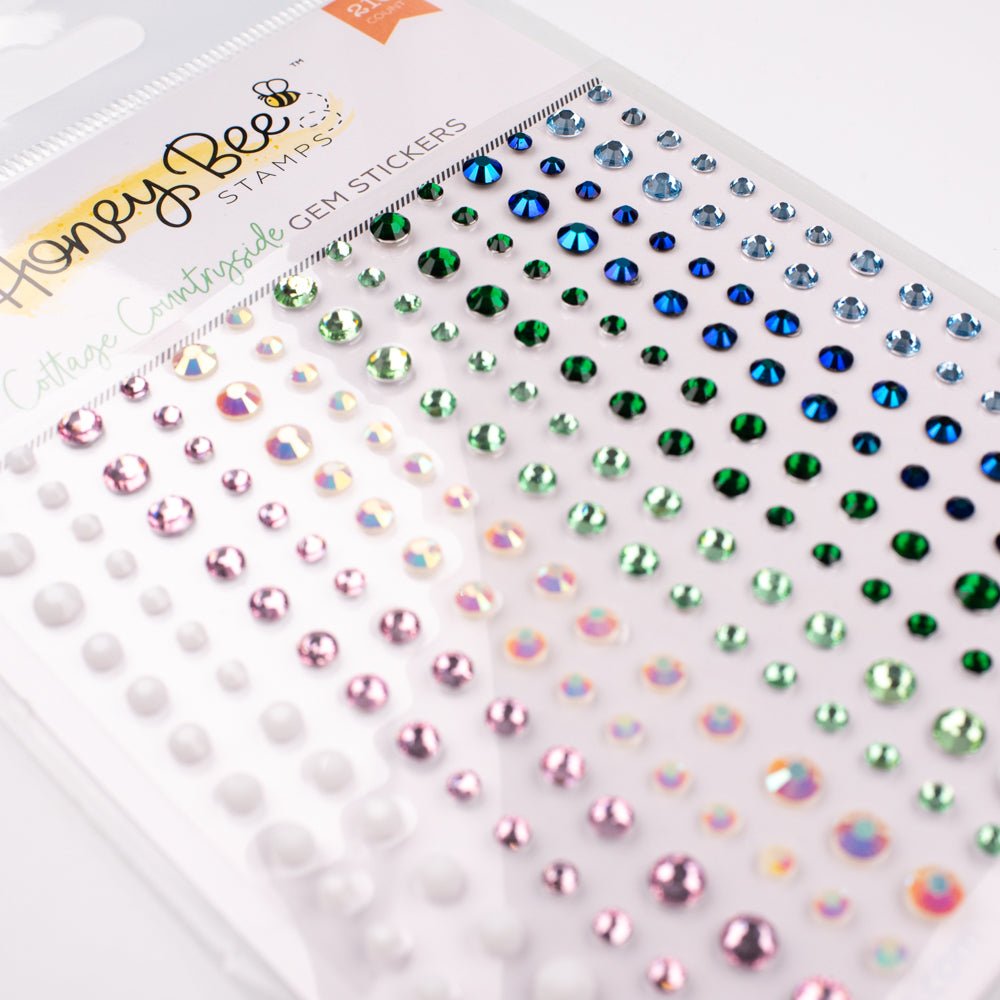 Cottage Countryside Gem Stickers - 210 Count - Honey Bee Stamps