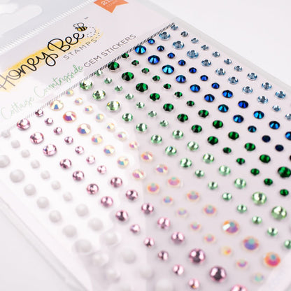 Cottage Countryside Gem Stickers - 210 Count - Honey Bee Stamps