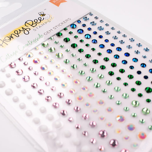 Cottage Countryside Gem Stickers - 210 Count - Honey Bee Stamps