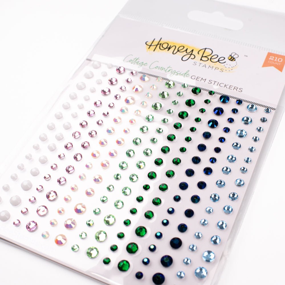 Cottage Countryside Gem Stickers - 210 Count - Honey Bee Stamps