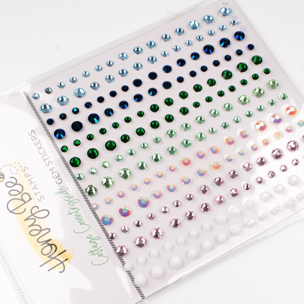 Cottage Countryside Gem Stickers - 210 Count - Honey Bee Stamps