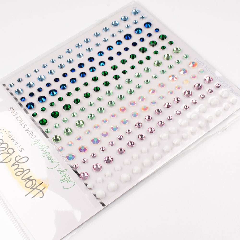 Cottage Countryside Gem Stickers - 210 Count - Honey Bee Stamps