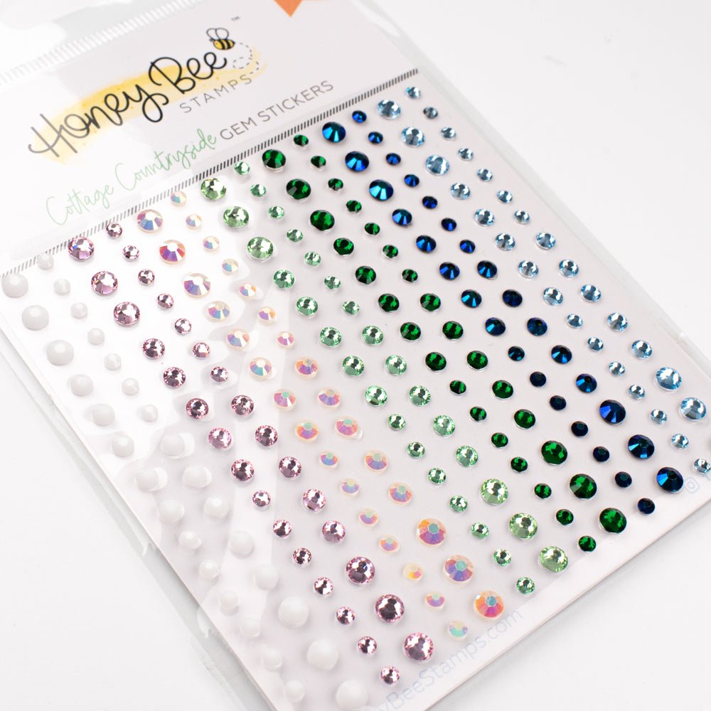 Cottage Countryside Gem Stickers - 210 Count - Honey Bee Stamps