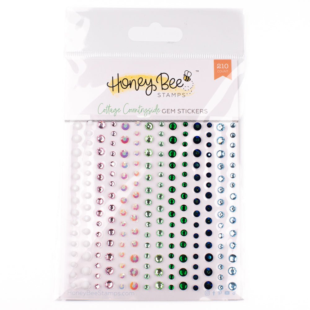 Cottage Countryside Gem Stickers - 210 Count - Honey Bee Stamps