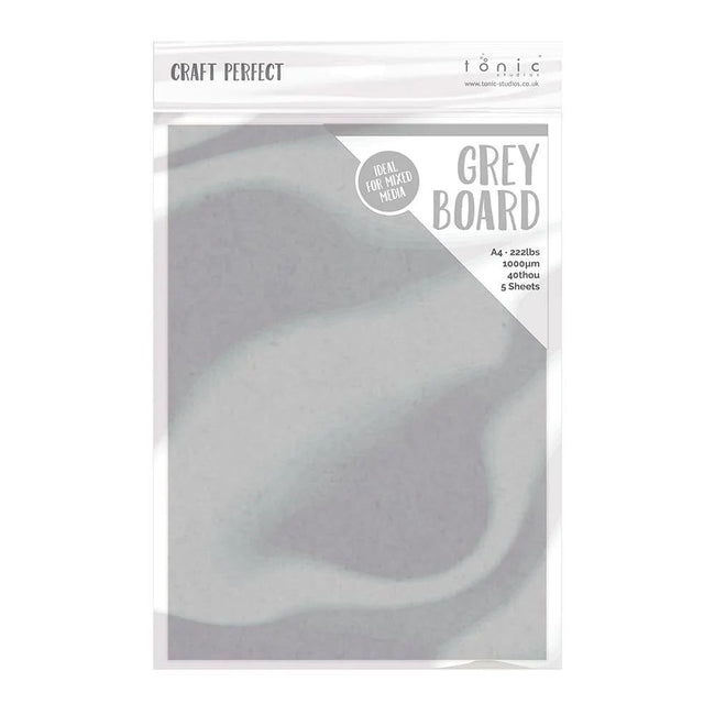Craft Perfect Grey Board - A4 - 1mm thick - 600gsm 5/pkg - Honey Bee Stamps