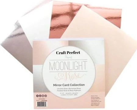 Craft Perfect Mirror Card Collection 6x6 24/pkg - Moonlight & Rose - Honey Bee Stamps
