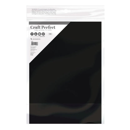 Craft Perfect Smooth Card - A4-300gsm 10 Pack - Jet Black - Honey Bee Stamps