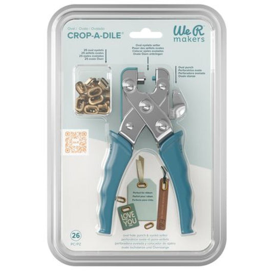 Crop - A - Dile - Oval Eyelet Punch and Setting Tool by We R Makers - Honey Bee Stamps
