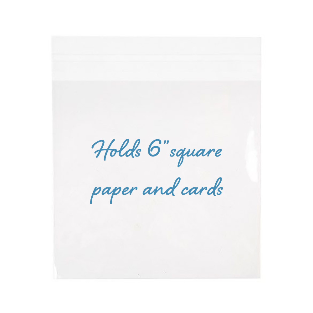 Crystal Clear Cello Bags 100 Pk - 6x6 - Honey Bee Stamps