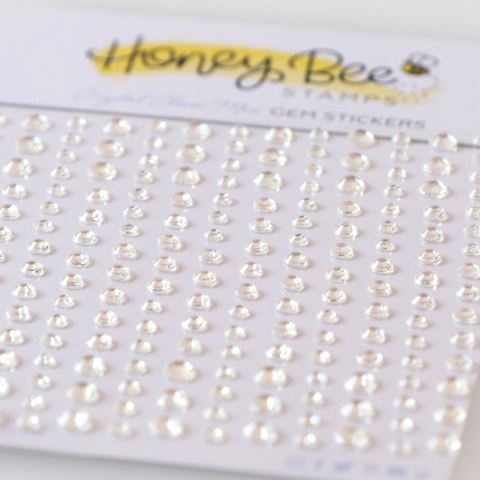 Crystal Clear Gem Stickers - 210 Count - Honey Bee Stamps