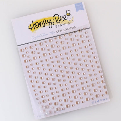 Crystal Clear Gem Stickers - 210 Count - Honey Bee Stamps