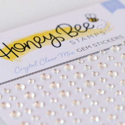 Crystal Clear Gem Stickers - 210 Count - Honey Bee Stamps