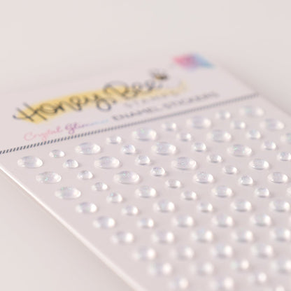 Crystal Glimmer Enamel Stickers - 135 Count - Honey Bee Stamps