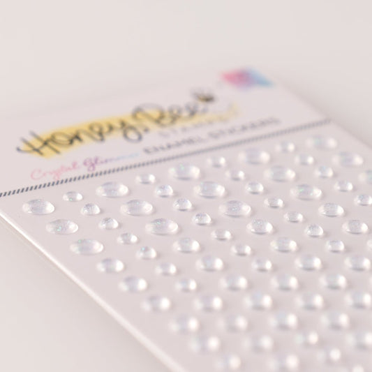 Crystal Glimmer Enamel Stickers - 135 Count - Honey Bee Stamps