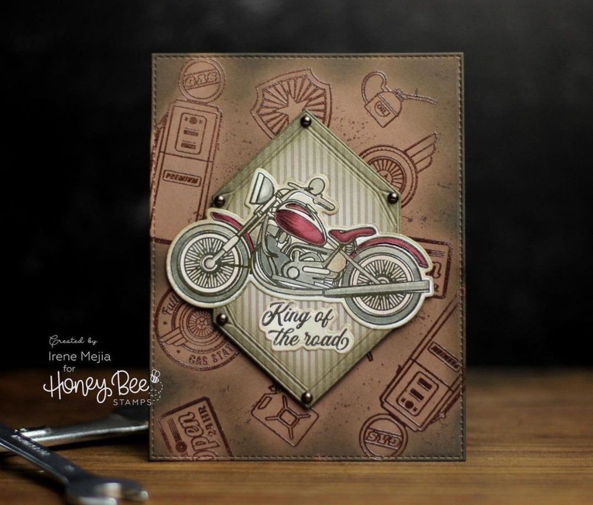 Dad's Garage - 4x6 Photopolymer Stamp Set - Honey Bee Stamps