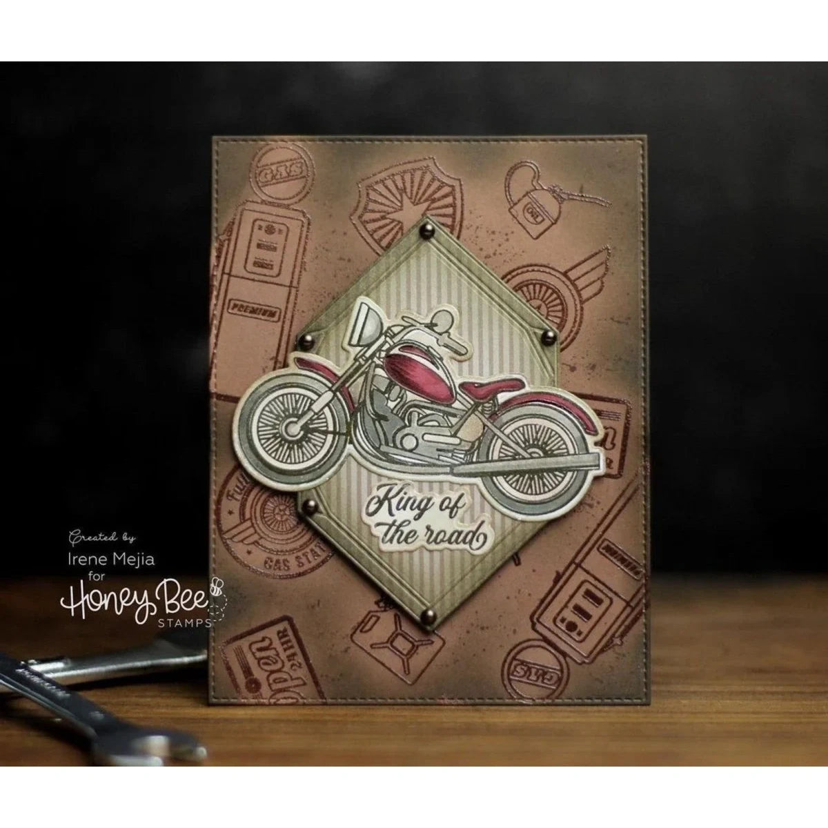 Dad's Garage - 4x6 Photopolymer Stamp Set - Honey Bee Stamps
