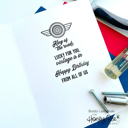 Dad's Garage - 4x6 Photopolymer Stamp Set - Honey Bee Stamps