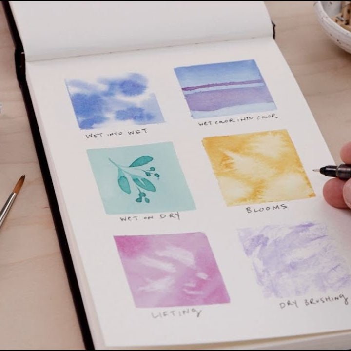 Daler - Rowney Aquafine Watercolor Half Pan Set - Shayda Campbell, Set of 24 - Honey Bee Stamps