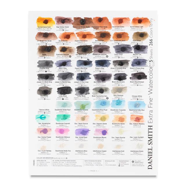 Daniel Smith Extra Fine Watercolor 266 Color Dot - Card - Honey Bee Stamps