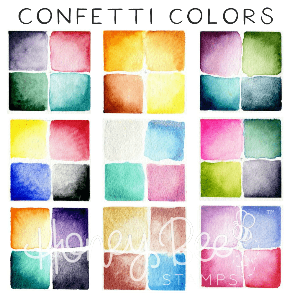 Daniel Smith Extra Fine Watercolor Confetti - 36 Dots - Honey Bee Stamps
