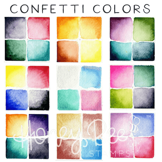 Daniel Smith Extra Fine Watercolor Confetti - 36 Dots - Honey Bee Stamps