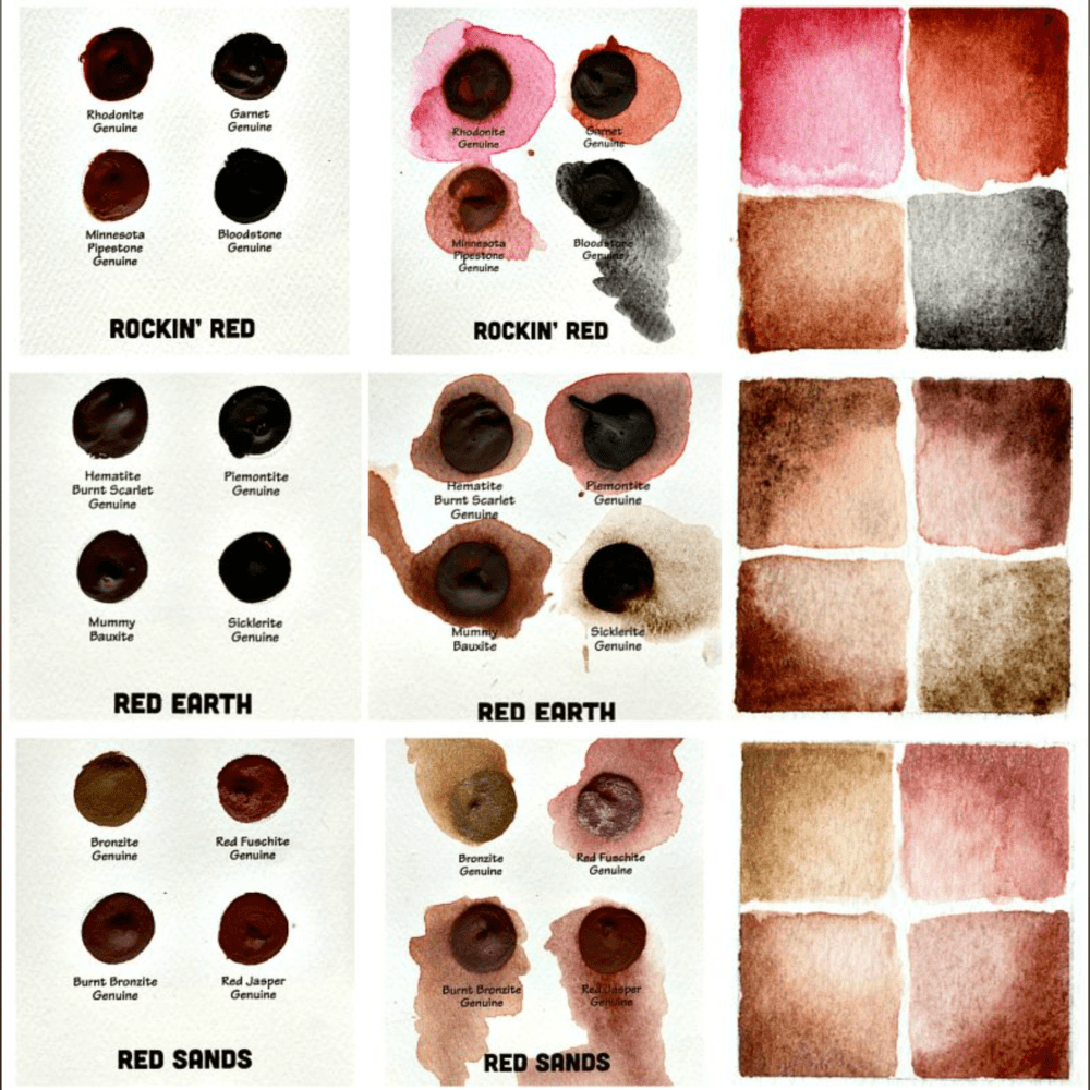 Daniel Smith Extra Fine Watercolor Mineral Marvels - 36 Dots - Honey Bee Stamps