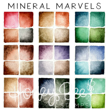 Daniel Smith Extra Fine Watercolor Mineral Marvels - 36 Dots - Honey Bee Stamps