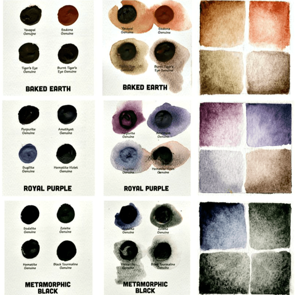 Daniel Smith Extra Fine Watercolor Mineral Marvels - 36 Dots - Honey Bee Stamps