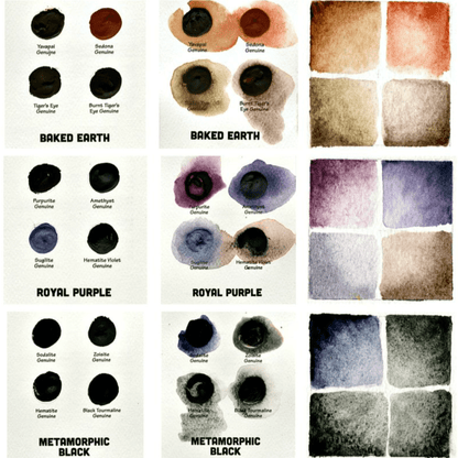 Daniel Smith Extra Fine Watercolor Mineral Marvels - 36 Dots - Honey Bee Stamps