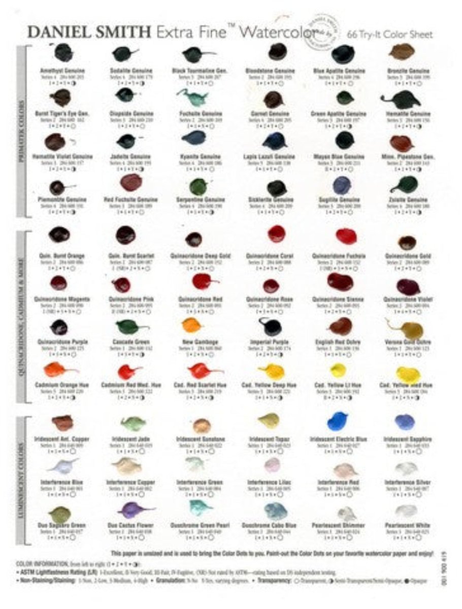 Daniel Smith Fine Watercolor 66 Color Dot - Card - Honey Bee Stamps